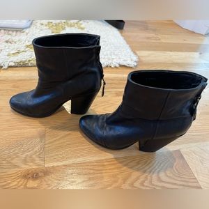 Rag & Bone black leather booties